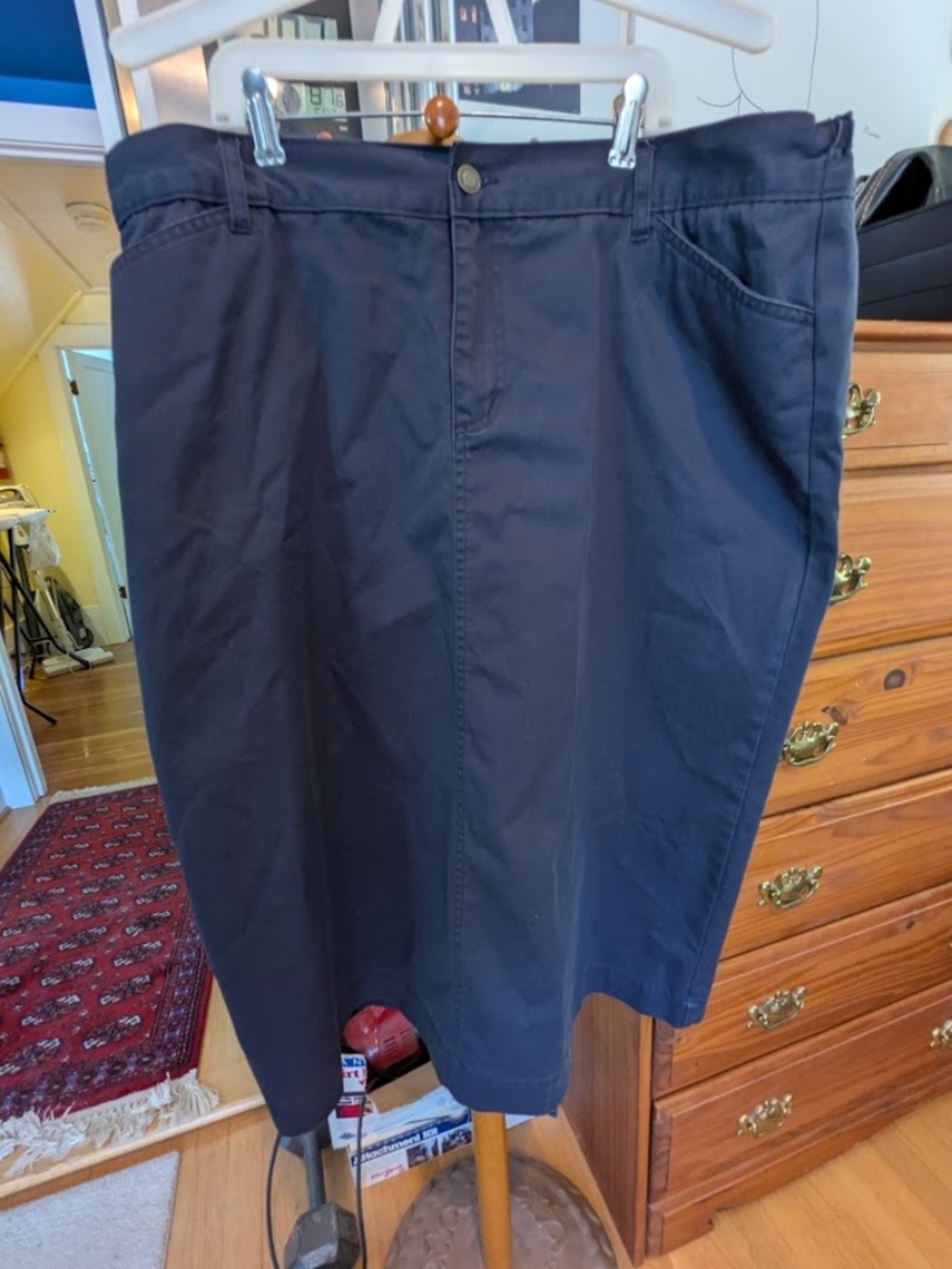 FINAL MARKDOWN! CJ Banks Classic Navy Twill Skirt Women's 18w